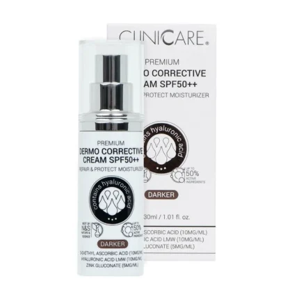 CLINICARE Koreguojamasis kremas SPF50++ (DARKER) 30ml