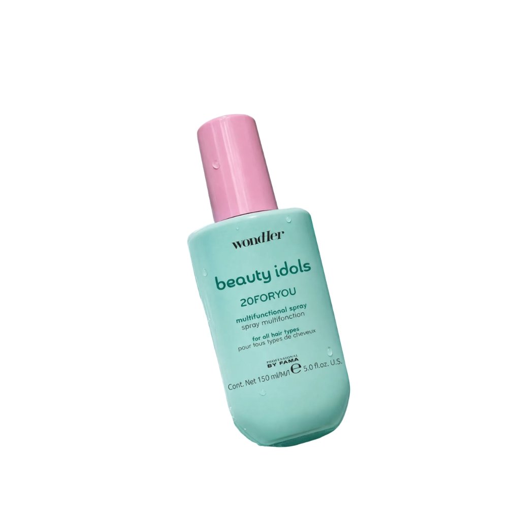 Professional By Fama WondHer BEAUTY IDOLS 20 ForYou LEAVE-IN nenuskalaujama, purškiama daugiafunkcinė plaukų kaukė su apsauga nuo karščio 150ml. professional by fama wondher beauty idols 20 foryou leave in nenuskalaujama, purškiama daugiafunkcinė plaukų kaukė su apsauga nuo karščio 150ml.