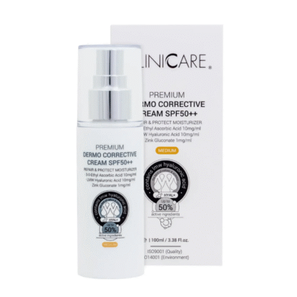 clinicare | premium dermo corrective cream spf50 (medium) koreguojamasis kremas spf50 100 ml