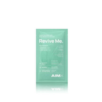 aimx | drėkinanti ir gaivinanti lakštinė paakių kaukė su hialuronu „revive me“