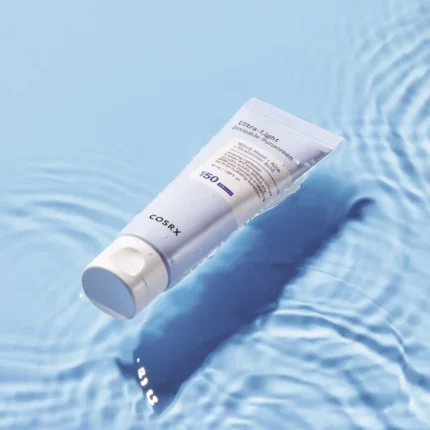 cosrx ultra light invisible sunscreen spf50+pa++++ lengvas apsauginis veido kremas nuo saulės 50ml