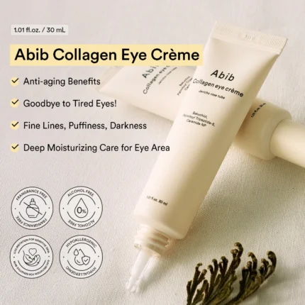 abib collagen eye crème jericho rose tube paakių kremas 30ml
