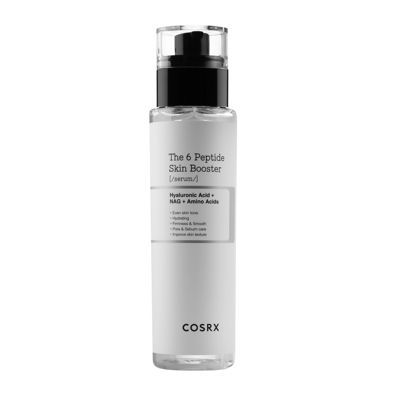 COSRX – The 6 Peptide Skin Booster Serum – Serumas su Peptidų Kompleksu – 150 ml cosrx the 6 peptide skin booster serum – serumas su peptidų kompleksu – 150 ml