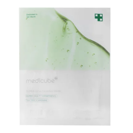 medicube super cica calming mask – raminamoji lakštinė veido kaukė – 1 vnt., 22 g