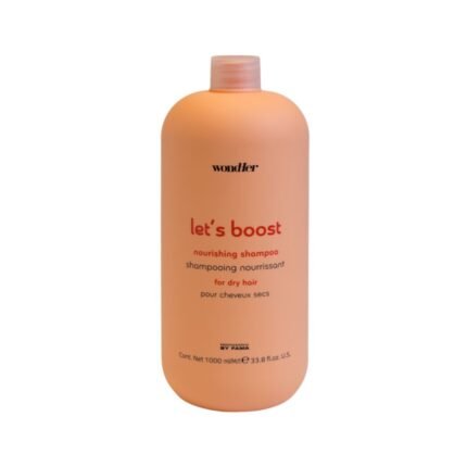 pbf wondher let’s boost nourishing šampūnas suteikiantis maksimalaus drėkinimo ir maitinimo efektą 1l.